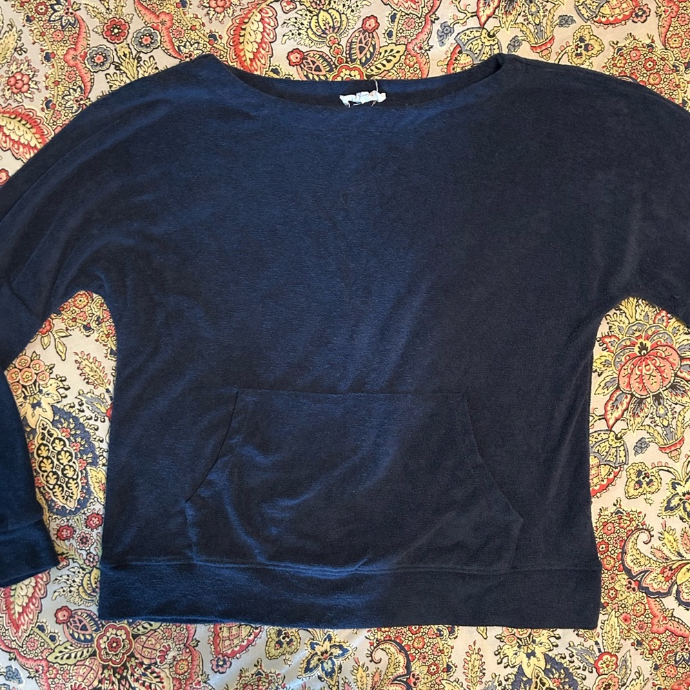 Cynthia Rowley Navy Blue Pullover